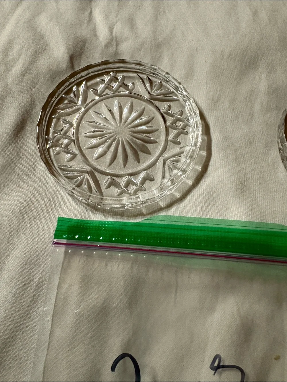 Glass Starburst Coasters - Clear (Set of 2)